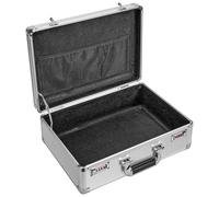 GODLONSEN Storage Lock Box - 18.8 x 14.6 x 6.2 Inch, Portable Locking Storage Totes with Dual Combination Locks, Lock Boxes for Personal Items, Cash, Medicine Box, Briefcase - Silver