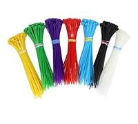 GODLOVEM 4 Inch 420Pcs Mini Cable Ties Self-Locking Premium Nylon Wire Management Zip-Ties for Indoor and Outdoor Garden Office Use, 7 Colors