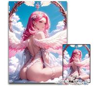Godly Angel Anime Girl 1000 Piece Jigsaw Puzzles for Adults Impossible Jigsaw Puzzles for Adults Perfect for Teenagers Home Decor 1000 PCS(75x50cm)