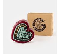 Godminster Heart-Shaped Cheddar Cheese Gift | 400g Organic Vintage English Cheddar | Romantic Gift for Cheese Lovers | Valentine's Day, Anniversary & Birthday Present