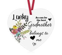Godmother Christmas Ornament Godmother Gifts from Godchild Godmother Ornament Gifts for Christmas Godmother Proposal Gift Ceramic Ornament Baptism Gifts for Godmother Aunt Birthday