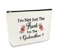 Godmother Gift Godmother Makeup Bag Baptism Gift Aunt Gifts Godmother Birthday Christen Gift Cosmetic Bag Godmother Gift from Godchild Christmas Mother's Day Thanksgiving Gift for Godmother Aunt