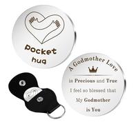 Godmother Gifts Easter Gifts For Godmother God Mothers Gifts Godparent Gifts Godparents Gift Birthday Gifts For Godmother Pocket Hug Mothers Day Gifts For Godmother Keyring Thank You Godmother