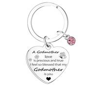 Godmother Keyring Godmother Gifts From Godson Goddaughter Mother's Day Gifts Thank You Gifts For Godmothers