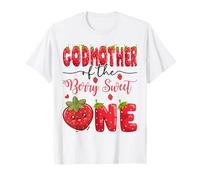 GodMother Of The Berry Sweet One Strawberry First Birthday T-Shirt