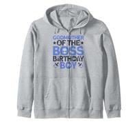 Godmother Of The Boss Birthday Party Outfit Like A Boss Zip Hoodie