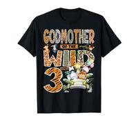 Godmother of The Wild Three 3rd Birthday Boy Safari Jungle T-Shirt