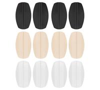 Godneei 12 Pieces Bra Strap Retainers Non-Slip Silicone Washable Shoulder Strap Pad for Multiple Sizes of Shoulder Straps Bra Strap Cushions for Fitness and Travel