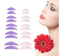 Godneei 20 Pcs Lash Lift Pads, Reusable Silicone Eyelash Pads in 5 Sizes S M M1 M2 L, Self-Adhesive Lash Pads, Lash Lift Shields, Tool for All Eye Shapes