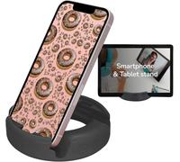 GoDonut Original Phone Stand - Portable Mount Accessory for Travel, Nightstand or Desk- Compatible with Tablet, iPhone & most Smartphones - Black