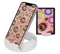 GoDonut Original Phone Stand - Portable Mount Accessory for Travel, Nightstand or Desk- Compatible with Tablet, iPhone & Most Smartphones - White