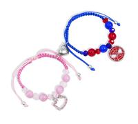 GODORIO Friendship/Couples Bracelets Set, Matching Bracelet for Couples Best Friend and Family, Birthday Christmas Valentine's Day Gifts for Friends, Partners, Family, Convention, Glass, glass