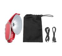 Godox 1/1-1/64 Lux Senior Speedlite With Hot Shoe Mount Camera Flash Proffessional Photography Lighting LED Video Flash Portable Battery Powered Light (Red)