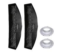 Godox 12G / 30x120cm Strip Beehive Honeycomb Grid Softbox with Bowens Mount Speedring for Studio Flash Strobe Lighting [2-Pack]