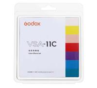 Godox 12x12cm VSA-11C Creative Colour Gel Set Lighting Gels Colour Correction Filter Photography Lightbox Diffuser Color Overlays for Spotlight Transparent
