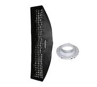 Godox 14"x63" / 35x160cm Strip Beehive Honeycomb Grid Softbox with Bowens Mount Speedring for Studio Flash Strobe Lighting