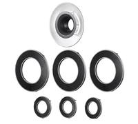 GODOX 20/30/40 Degree Honeycomb Grid set R200-HC & Metal Ring Reflector RTF-25S for Godox R200 Ring Flash Camera Flash Accessory Studio Photo Photography Lighting Modifier (Complete Accessories Kit)