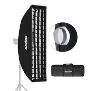 Godox 22cm x 90cm 8.6"x 35.4" Strip Beehive Honeycomb Grid Softbox Bowens Mount for Godox Flash Light and Other Studio Flash Light