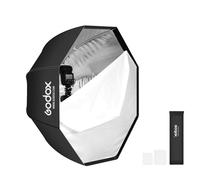 Godox 31.5" / 80cm Octagon Reflective Umbrella Soft Box Silver with Carrying Bag Portable Octagon Flash Umbrella Softbox Reflector Octabox for Studio Photography Flash Speed Light
