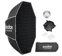 Godox 35.5" Foldable Octagon Softbox, Quick Release Strip Soft Box with Bowens Mount, Diffusers, Grid, Bag,for Godox SL60II AD400PRO AD600 Other Bowen Mount Studio Flash Speedlite.