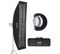 Godox 35cm x 140cm 14"x 55" Strip Beehive Honeycomb Grid Softbox Bowens Mount for Godox Flash Light and Other Studio Flash Light…