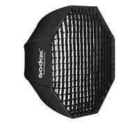 Godox 47"/120cm Umbrella Octagon Softbox Reflector with Honeycomb Grid for Speedlight Flash (Bowens Mount) (120cm)