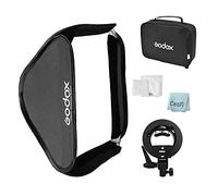 Godox 50cm x 50cm Softbox Diffuser Kit with S-Type Bracket Bowens Mount for Studio Photography + Microfiber Cloth