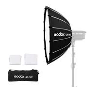 GODOX 60 cm Wide Angle Parabolic Softbox Quick Release Softbox Photography Studio Silver Wide Angle Soft Box for Bowens Mount MonoLight and Flash for Godox SK400 for Neewer for Aputure