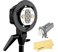 Godox AD-B2 Dual Power Twin Head Bowens Mount to Install 2 Godox AD200 or AD200 Pro Pocket Flashes or Flashpoint eVOLV 200 or Flashpoint eVOLV 200 Pro Speedlight Together to Achieve 400W Power Output