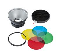 Godox AD-R14 Standard Reflector with Honeycomb and 5 Color Filters, Godox Mount Standard Reflector for Godox AD300pro AD400Pro Outdoor Flash