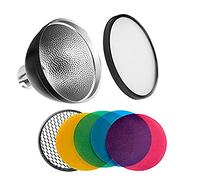 Godox AD-S2 Standard Reflector with Soft Diffuser and ad-s11 Witstro Flash Speedlite Accessories for Godox AD200pro II AD200 AD200PRO AD360 AD360II Flashes
