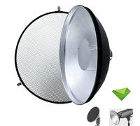 Godox AD-S3 Beauty Dish Reflector for Godox AD200 AD200Pro Pocket Flash Monolight Godox AD180 AD360 AD360II Flash Speedlite Speedlight with Honeycomb Cover