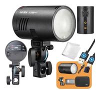 Godox AD100 Pro II Pocket Flash 100Ws, AD100PRO II 2.4GHz TTL FLASH, 28-85mm Zoom, 490 Full-Power Flashes, 0.01-1.5s Recycle, HSS 1/8000s, 3300mAh Battery, USB-C Charging, 16 Colour Groups