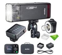 GODOX AD200 Pro II AD200ProII 200Ws 2.4G TTL Flash Strobe, with X3Pro Sony Touchscreen Trigger, 500 Full Power Flashes, Recycle Time 0.01~1.8s Pocket Strobe Flash for Sony (AD200Pro Upgraded)