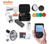 Godox AD200 TTL HSS Flash+Trigger Xpro-N+Softbox+AD-S2 S11 S15 S17 Kit