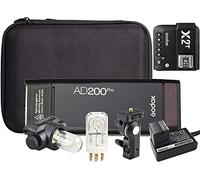 GODOX AD200Pro 200Ws Portable Photo Studio Flash, Battery Power TTL + HSS 1/8000 sec battery powered monolight with Godox X2T Nikon 2.4Ghz Trigger + 12 Month Extended Warranty Card (3 Yrs)