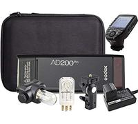 GODOX AD200Pro 200Ws Portable Photo Studio Flash, Battery Power TTL + HSS 1/8000 sec battery powered monolight with Godox XPro Nikon 2.4Ghz Trigger + 12 Month Extended Warranty Card (3 Yrs)