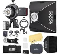 GODOX AD200Pro II Po Flash+Godox Softbox EazyFlow Rect 60x60cm+S3 bracket | 2.4G TTL 1/8000 HSS,500 Full Power Flashes,0.01-1.8s Recycle Time for Canon Sony Nikon Fujifilm Olympus Panasonic Etc Cameras
