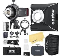 GODOX AD200Pro II Pro Flash+Godox Softbox EazyFlow Rect 40x40+S3 Bracket | 2.4G TTL 1/8000 HSS,500 Full Power Flashes,0.01-1.8s Recycle Time for Canon Sony Nikon Fujifilm Olympus Panasonic Etc Cameras