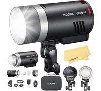 GODOX AD300 Pro II AD300Pro II 300W TTL Outdoor Flash Strobe,Portable Flash | for Sony/Canon/Nikon/Fujifilm/Olympus/Panasonic Etc Camera,2.4G TTL HSS 1/8000s,0.01-1.5s Recycle Time,350 Full Power Flashes