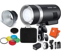 GODOX AD300 Pro Kit with AD-R14 Reflector, Honeycomb Grid, 4 Colour Filter Kit, Studio Portable Flash 300Ws TTL HSS 1/8000th Bi-Colour Modelling Lamp + 12 Month Extended Warranty Card (3 Yrs)