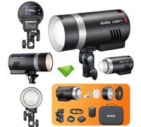 GODOX AD300Pro II 300Ws Outdoor TTL Flash Strobe Monolight,2.4G 1/8000 HSS | for Sony,Canon,Nikon,Fufjilm,Olympus,Panasonic Cameras,12W Bi-Color Modeling Light,0.01~1.5s Recycle Time,1/512 Light Control