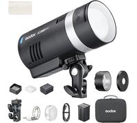 Godox AD300ProII 300Ws Outdoor Flash Strobe, 2.4G TTL 1/8000 HSS, 0.01-1.5s Recycle, 350 Full Power Flashes, 12W Bi-color Modeling Lamp, Godox AD300ProII Portable Flash Monolight