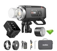 Godox AD400 Pro II AD400Pro II 400Ws Flash with X3-F Trigger for Fujifilm, GN72, 30W Bi-Color Modeling Lamp, 460 Full Power Flash, 0.01-1s Recycle Time, 1/8000 HSS, Freeze Mode, Strobe Light