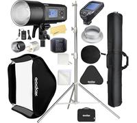 Godox AD600 Pro AD600Pro Outdoor Flash with XProII-S Flash Trigger for Sony Cameras+Softbox 80cmX80cm /32"X32+2.8M Heavy Duty Light Stand and Carry Bag,with Li-ion Battery HSS 1/8000s Strobe Light