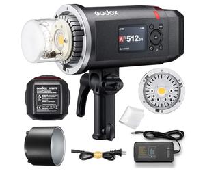 Godox AD600BM II AD600BMII Manual HSS Outdoor Flash, 500 Full-Power Flashes, 40W LED Modeling Lamp, Color-coded LED Panels, 10.8V/8940mAh Lithium Battery, With Bowens-mount for Various Light Modifiers