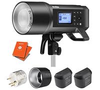 GODOX AD600Pro Portable Studio Flash Strobe Light 600Ws HSS/TTL Battery Powered Portable Outdoor Light System, Bowens S-Fit, Modelling Lamp with Carry Case + Two Battery Kit | Extended Warranty Card
