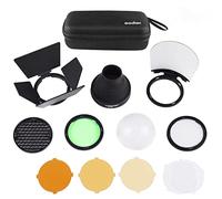 Godox AK-R1 Accessories, Color Filter, Diffuser Dome Kit with Magnetic for Godox V1 V1Pro V100 Camera Flash Speedlite, for Godox AD100Pro AD200 AD200Pro (with H200R)