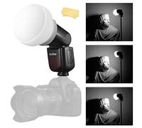 Godox AK-R22 Dome Diffuser, Flash Diffuser Modifier Compatible for Godox V1 Flash Series/AD100Pro Speedlite, Use with Godox H200R Round Flash Head for AD200/AD200Pro Monolight