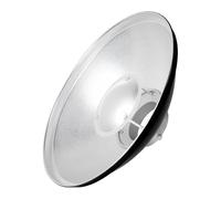 Godox BDR-S420 42cm Silver Beauty Dish, Bowens S-Type Fitting, Silver Interior, Includes Diffuser Sock, for Portrait, Fashion & Beauty Photography